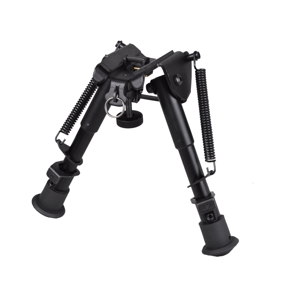Rifle Bipod Swivel Mount Tactical Hunting Sniper Adjustable Lightweight Black 